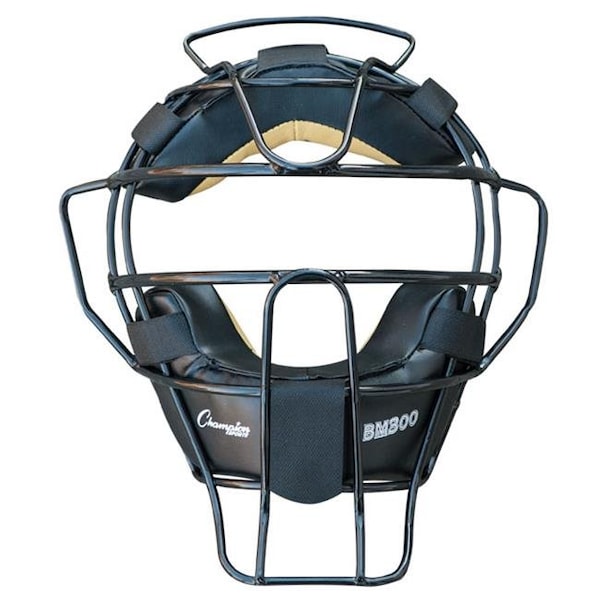 Champion Sports BM300BK Ultra Lightweight Umpire Face Mask; Black BM300BK - main